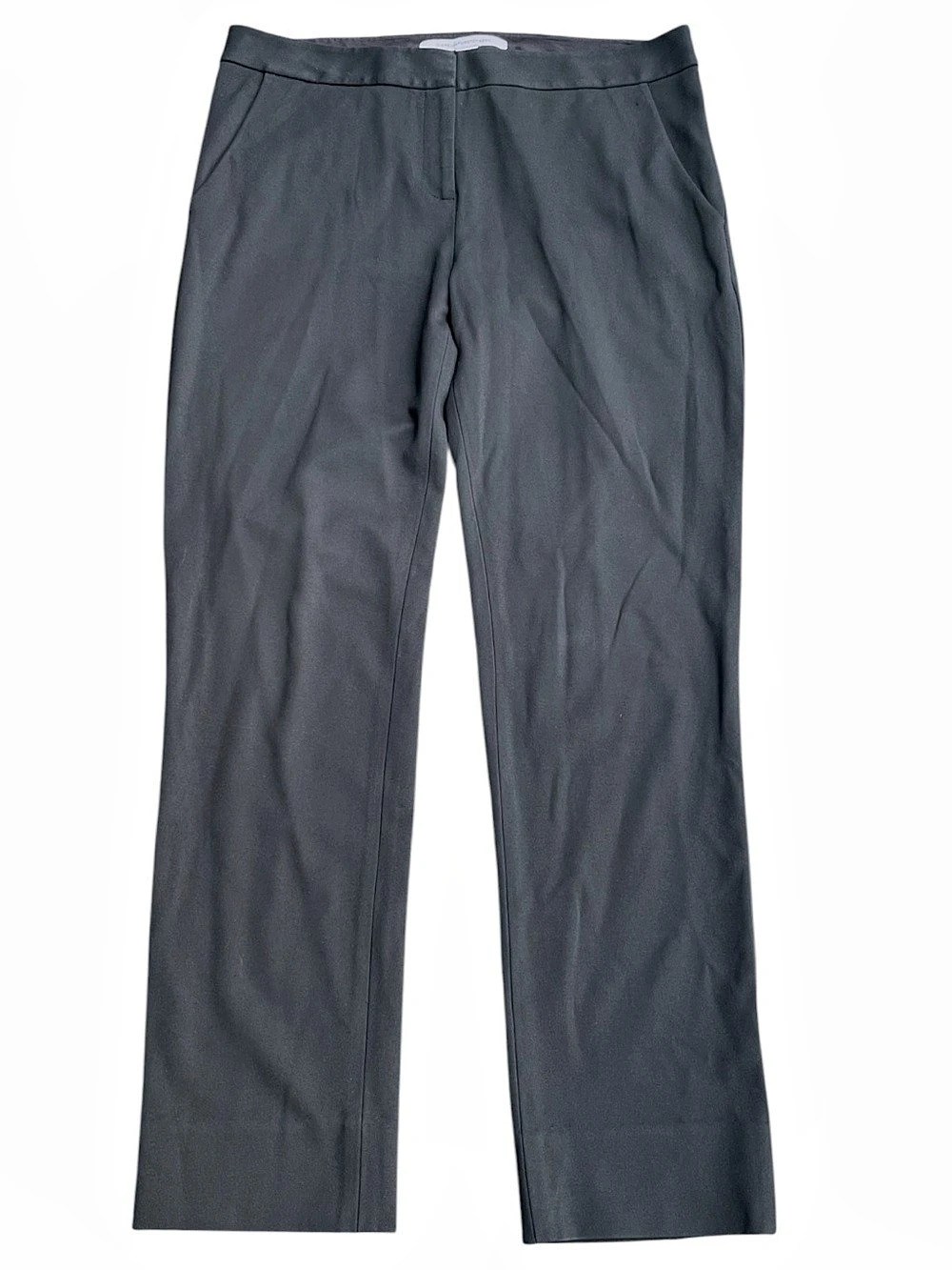 Diane von Furstenberg Black Pull On Stretch Straight Leg Pants (10)